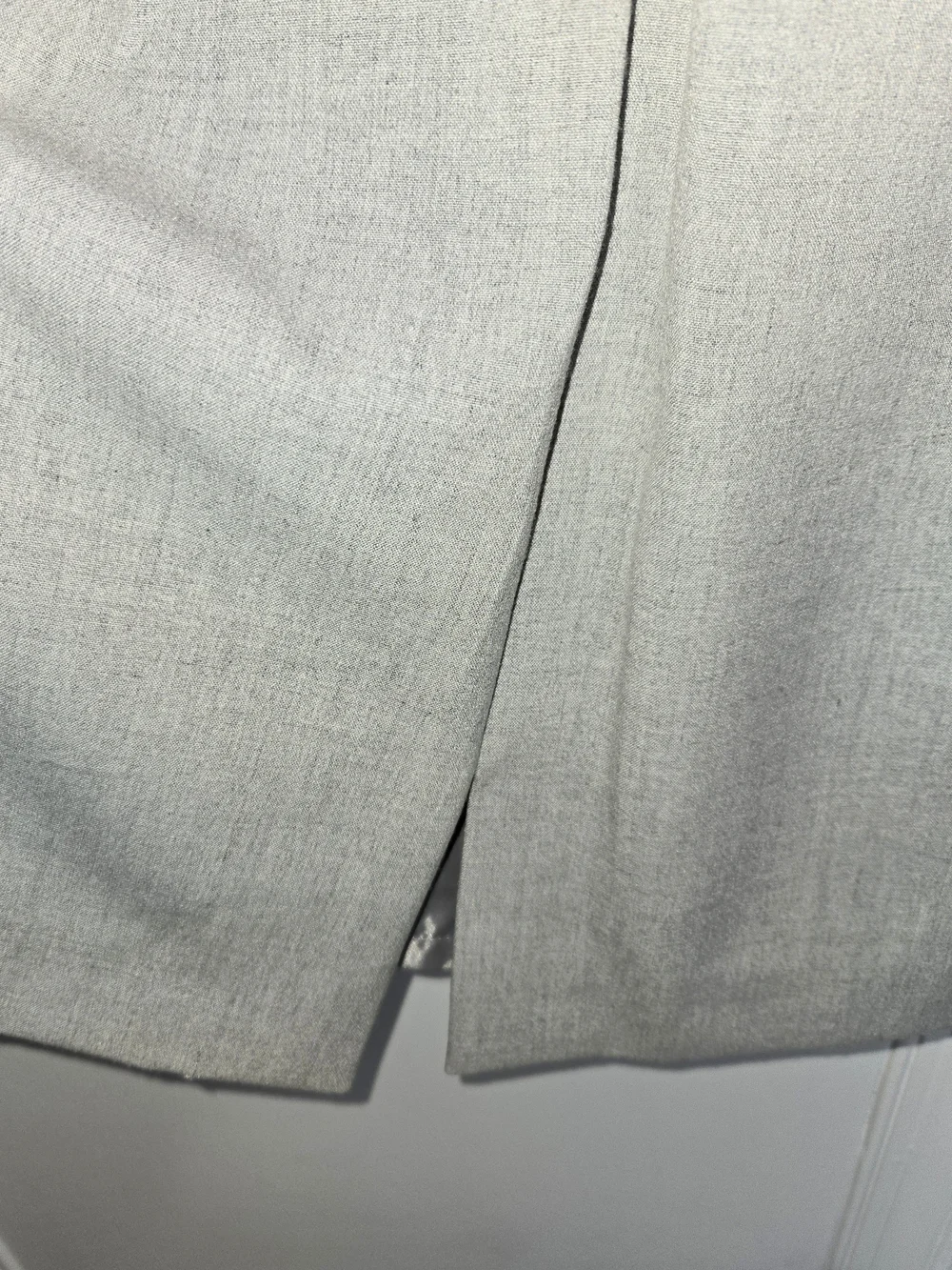 Calvin Klein Taylored Light Gray Cowl-Neck Cap Sleeve Shealth Midi Dress 8P